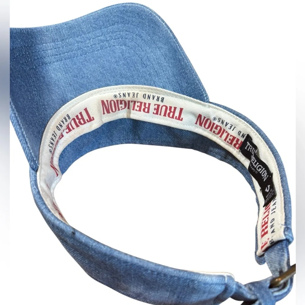 True Religion Blue Denim Visor